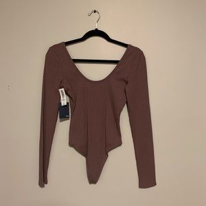 Wilfred Free Body Suit Mauve long Sleeves S